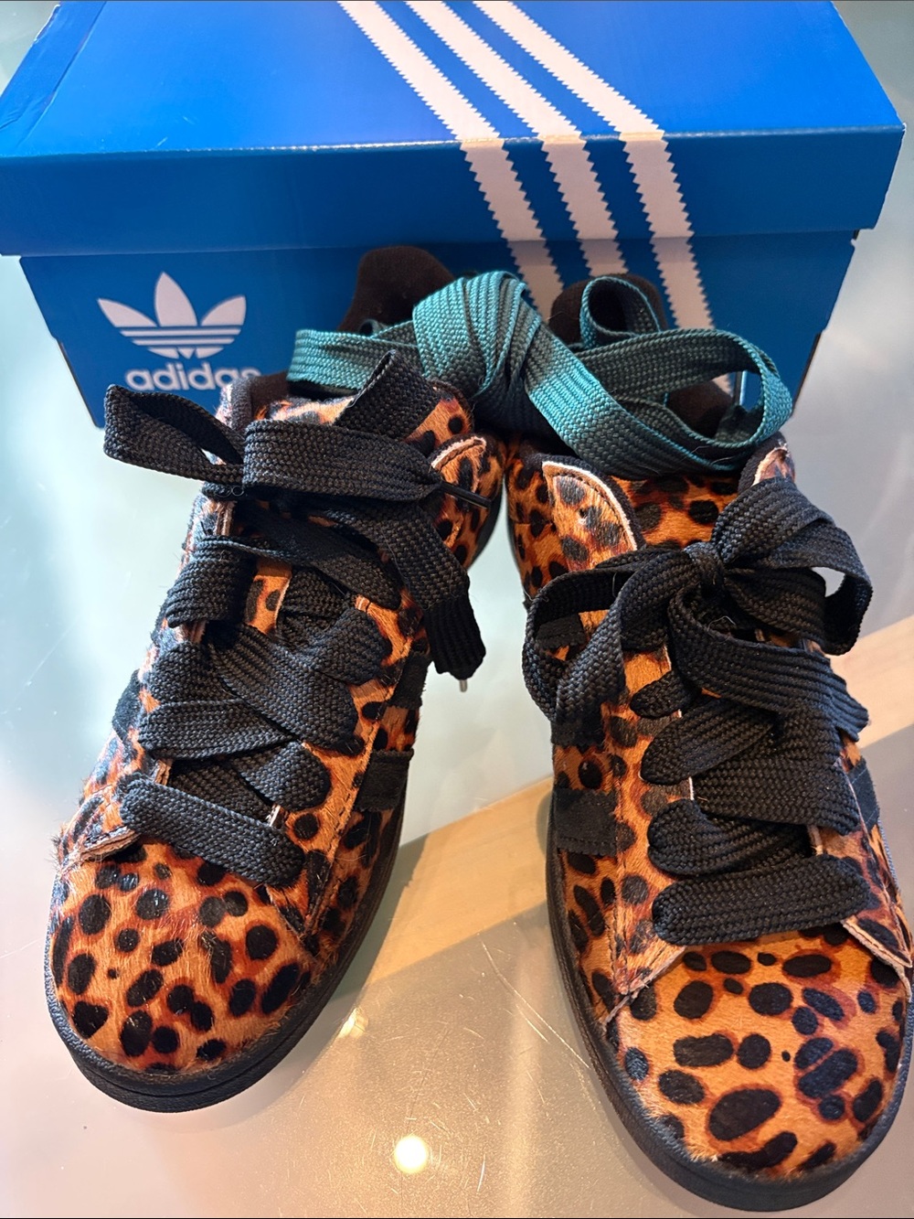 Adidas Original Women’s Campus Leopard Print Sneakers size 7.5
